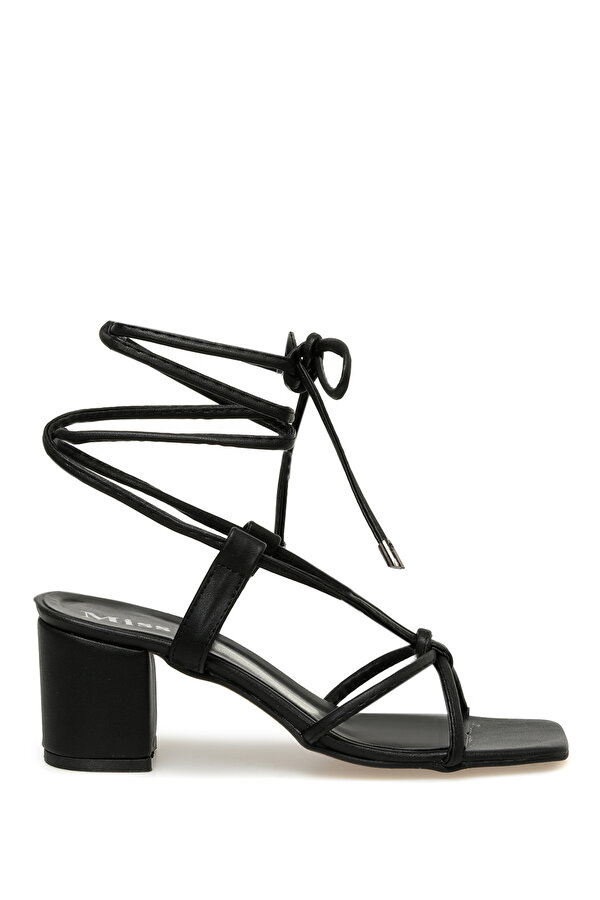 Miss F DS23029 3FX Siyah Kadın Topuklu Sandalet