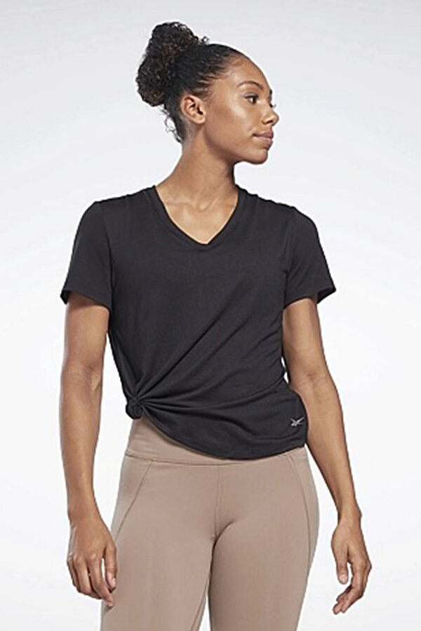 Reebok AC DreamBlend Tee Siyah Kadın Kısa Kol T-Shirt
