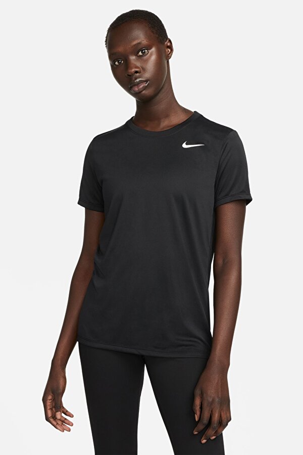 Nike W NK DF TEE RLGD LBR Siyah Kadın Kısa Kol T-Shirt