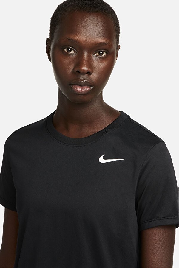 Nike W NK DF TEE RLGD LBR Siyah Kadın Kısa Kol T-Shirt