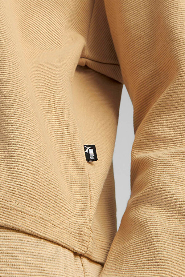 Puma ESS ELEVATED Cropped Hood Bej Kadın Sweatshirt 101788626 | IN Street