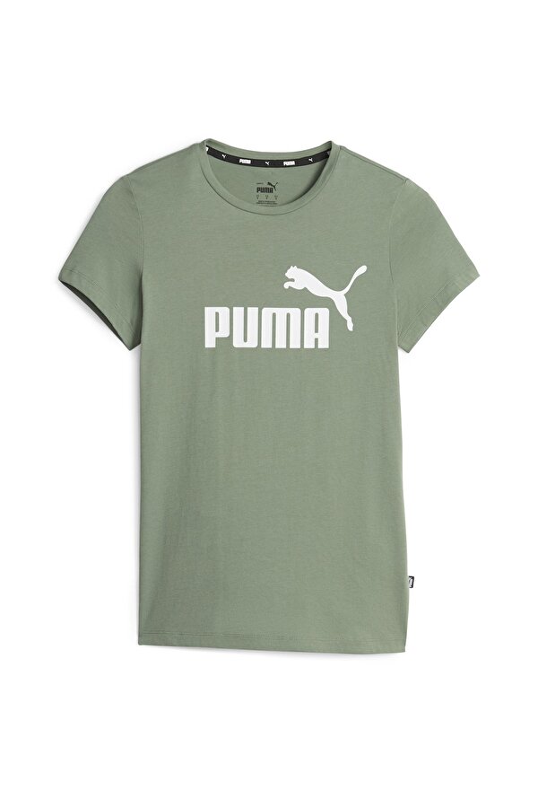 Puma ESS Logo Tee (s) Eucalypt Yeşil Kadın Kısa Kol T-Shirt