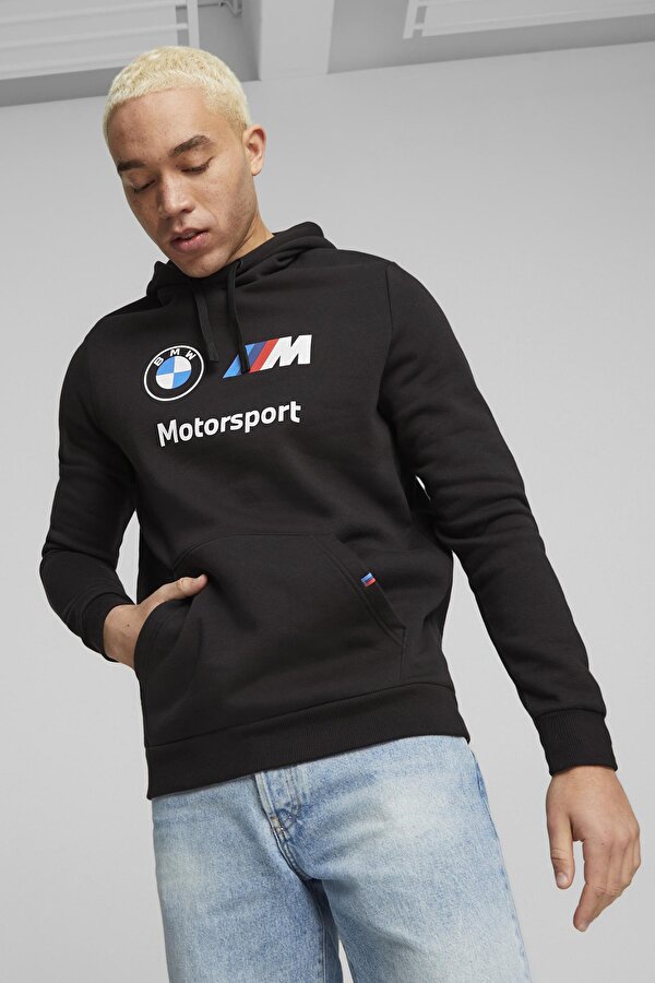 Puma BMW MMS ESS Hoodie Fleece Siyah Erkek Sweatshirt