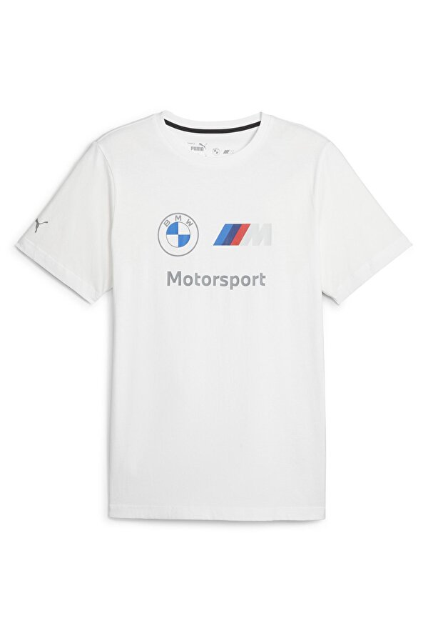 Puma BMW MMS ESS Logo Tee Beyaz Erkek Kısa Kol T-Shirt