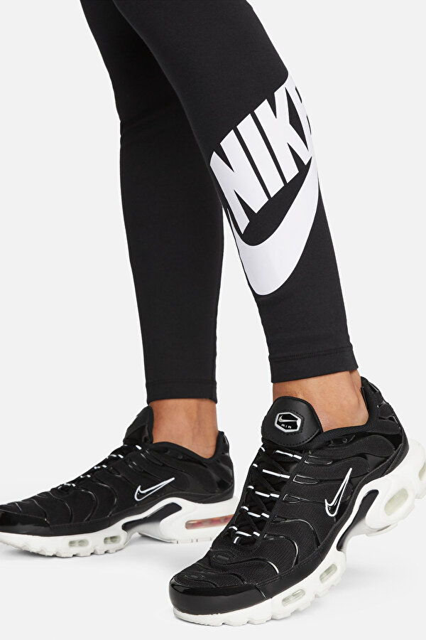 Nike W NSW NK CLSC GX HR TIGHT Siyah Kadın Tayt