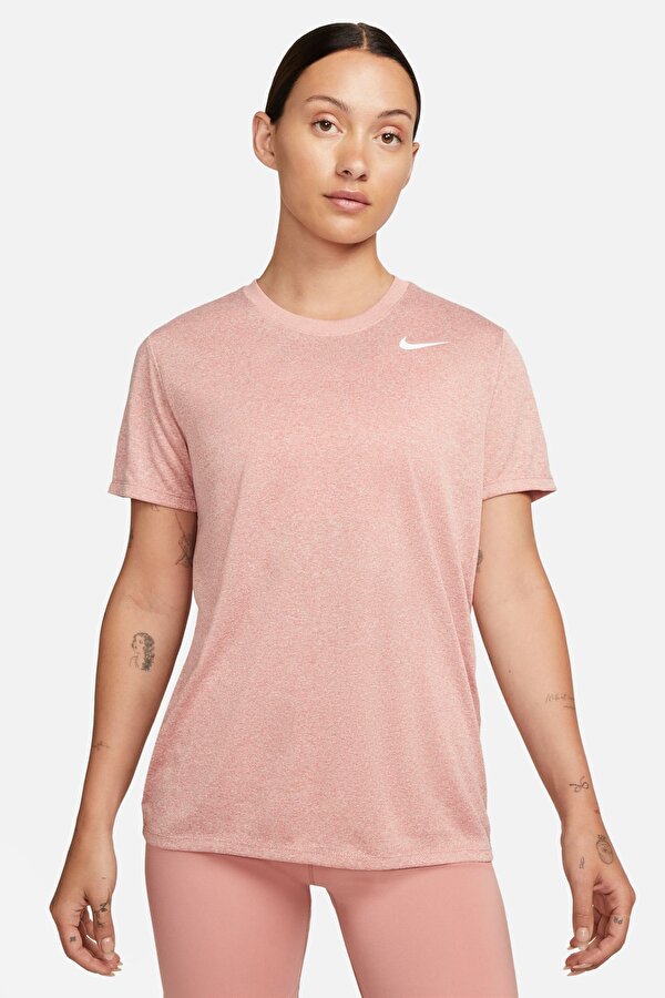 Nike W NK DF RLGD SS TEE Pembe Kadın Kısa Kol T-Shirt