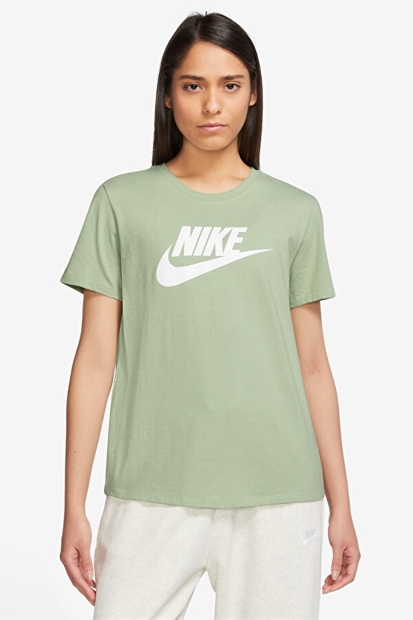 Nike W NSW CLUB SS TEE ICN FTR Yeşil Kadın Kısa Kol T-Shirt