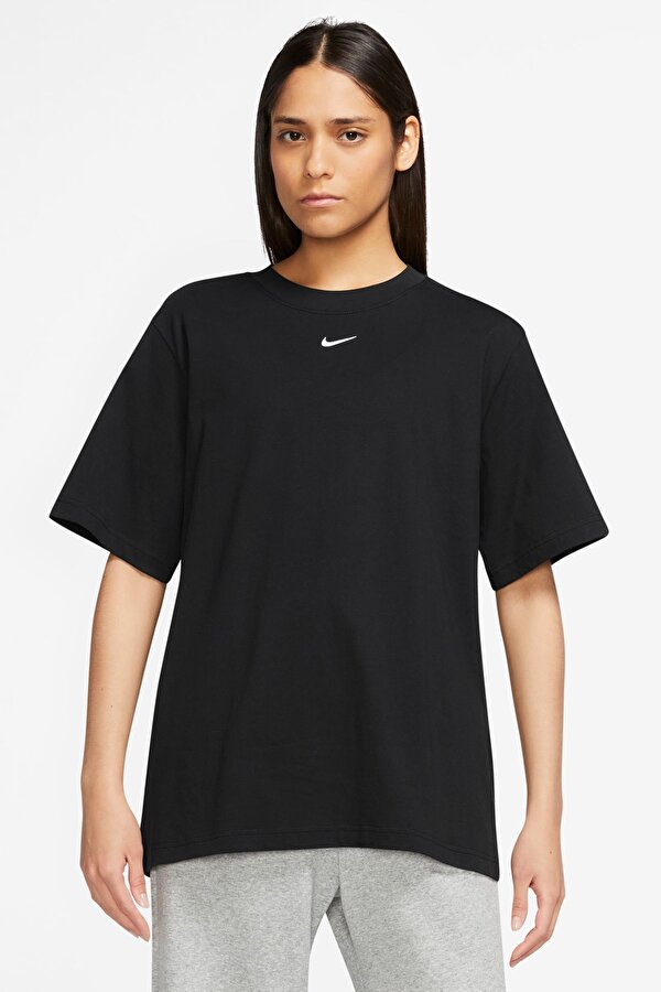 Nike W NSW TEE ESSNTL LBR Siyah Kadın Kısa Kol T-Shirt