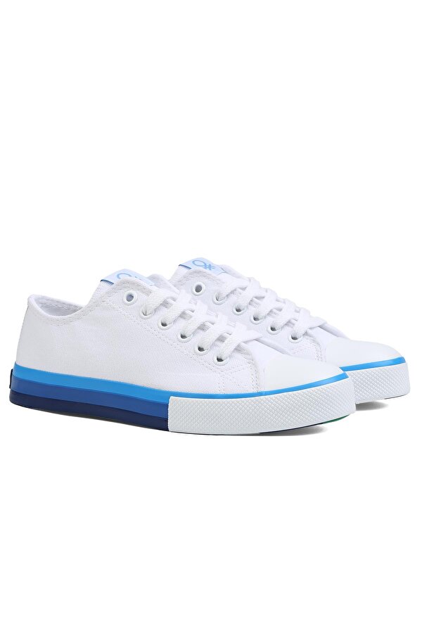 Benetton ® | BN-90191 - Beyaz Mavi - Erkek Spor Ayakkabı