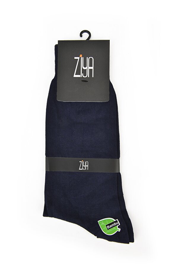 Ziya Erkek Klasik Bambu 6'lı Çorap (Siyah x2-Lacivert x2-Füme x2) 13173Z012 Multi
