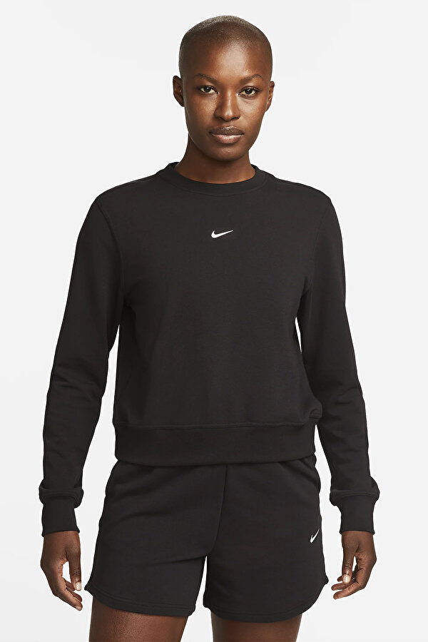 Nike W NK ONE DF CREW LBR Siyah Kadın Sweatshirt