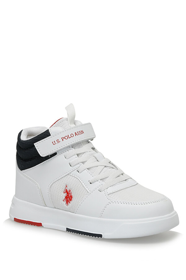 U.S. Polo Assn. DAMA JR 3FX Beyaz Erkek Çocuk High Sneaker
