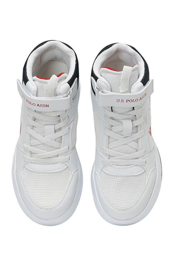 U.S. Polo Assn. DAMA JR 3FX Beyaz Erkek Çocuk High Sneaker
