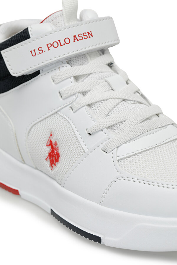 U.S. Polo Assn. DAMA JR 3FX Beyaz Erkek Çocuk High Sneaker