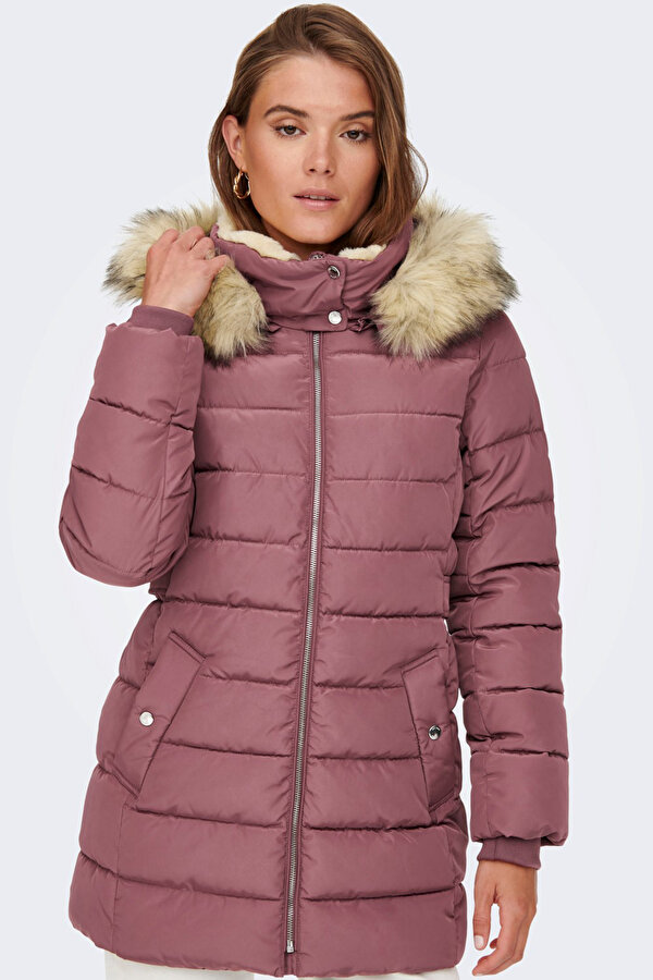 Only Kadın Onlcamılla Kapüşonlu Mont 65515204606 Gül Kurusu