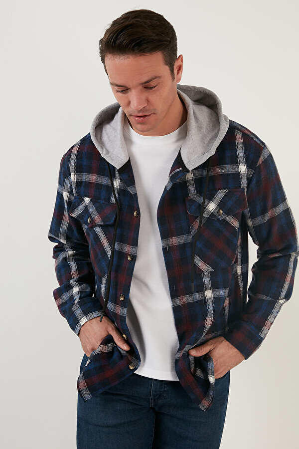 Buratti Erkek Gömlek CF22W2650 LACİVERT-EKRU