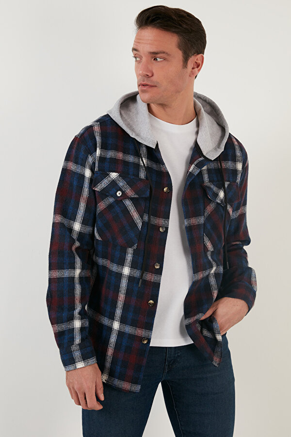 Buratti Erkek Gömlek CF22W2650 LACİVERT-EKRU