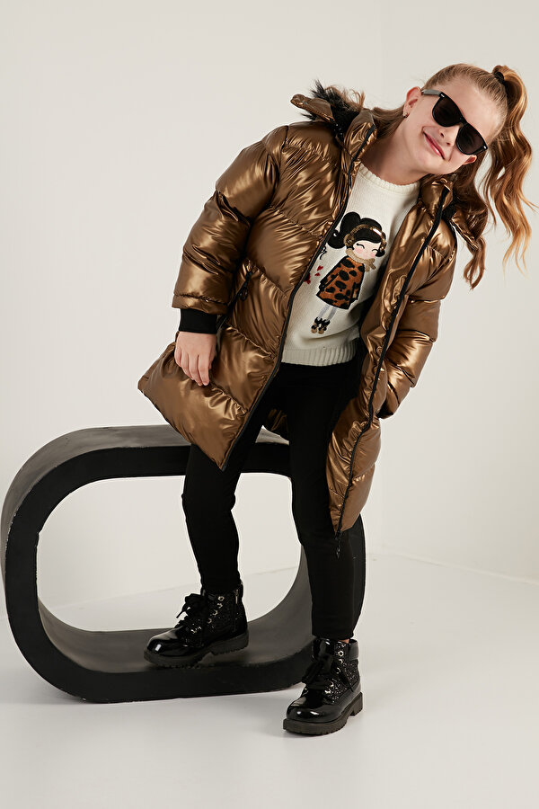 Lela Kız Çocuk Mont 5761908 ALTIN