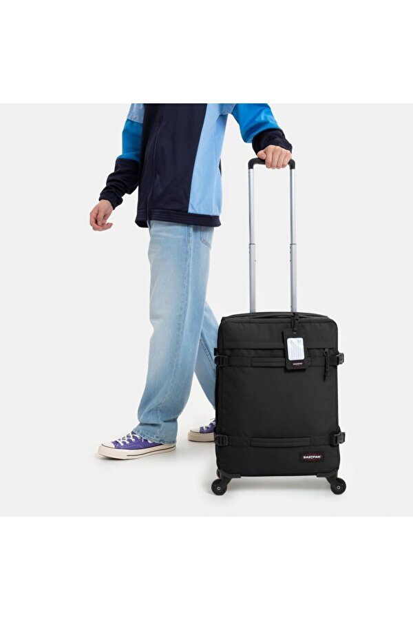 Eastpak Kabin Boy Transit'r 4 S Çekçekli 4 Tekerlekli Valiz Black