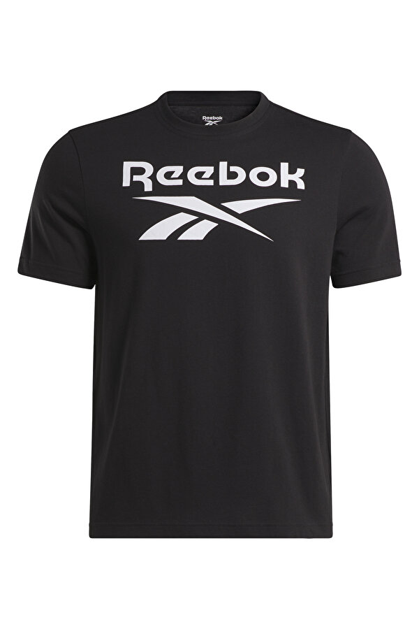 Reebok IDENTITY STACKED Siyah Erkek Kısa Kol T-Shirt