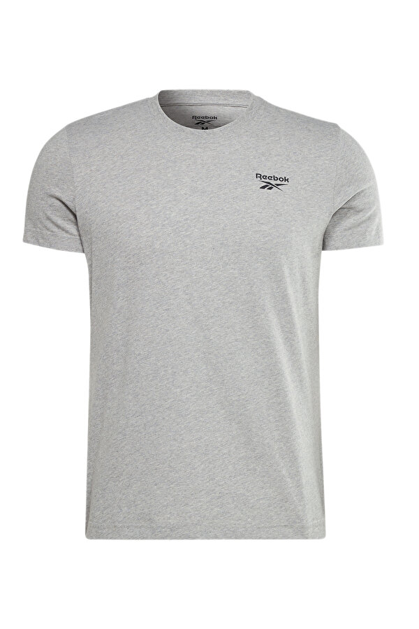 Reebok RI Left Chest Logo Gri Erkek Kısa Kol T-Shirt