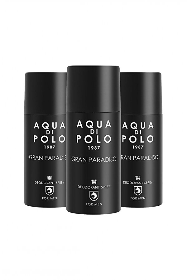 Aqua Di Polo 1987 Gran Paradiso Deodorant 3'lü