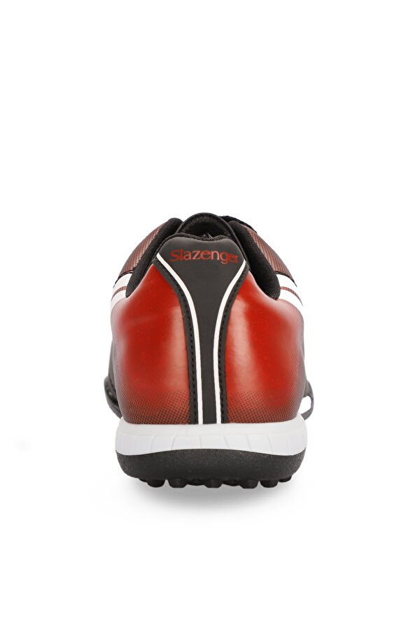 Slazenger MARK HS Futbol Erkek Halı Saha Ayakkabı Siyah / Beyaz / Kırmızı