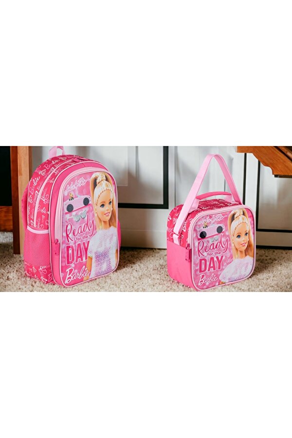 Barbie Lisanslı İlkokul Çantası HAWK  ECHO READY ve Beslenme Çantası