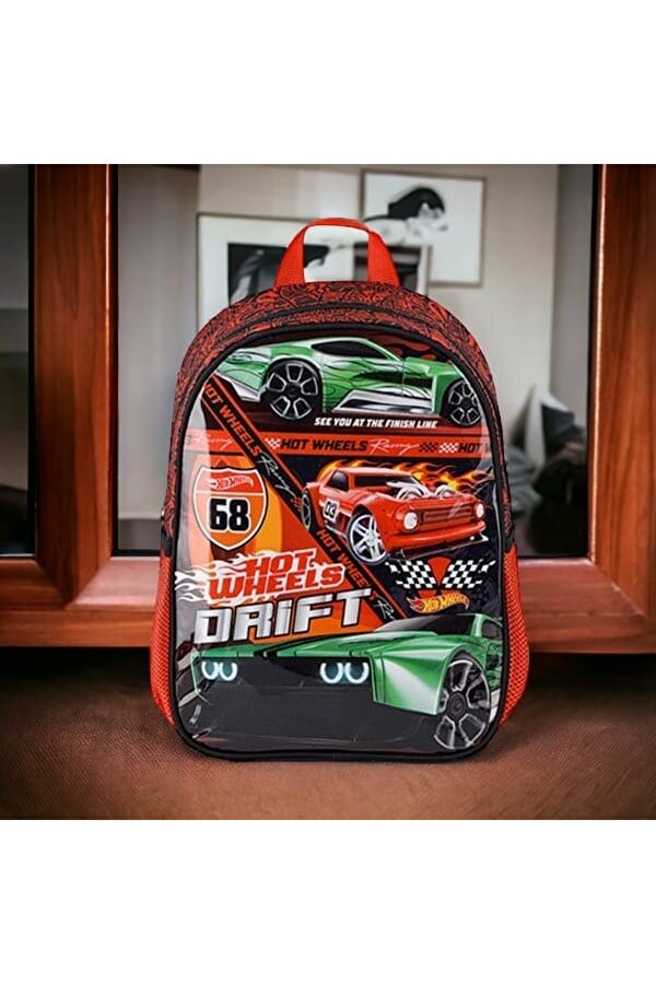 Hot Wheels İLKOKUL ÇANTASI HAWK DRIFT VE BESLENME ÇANTASI