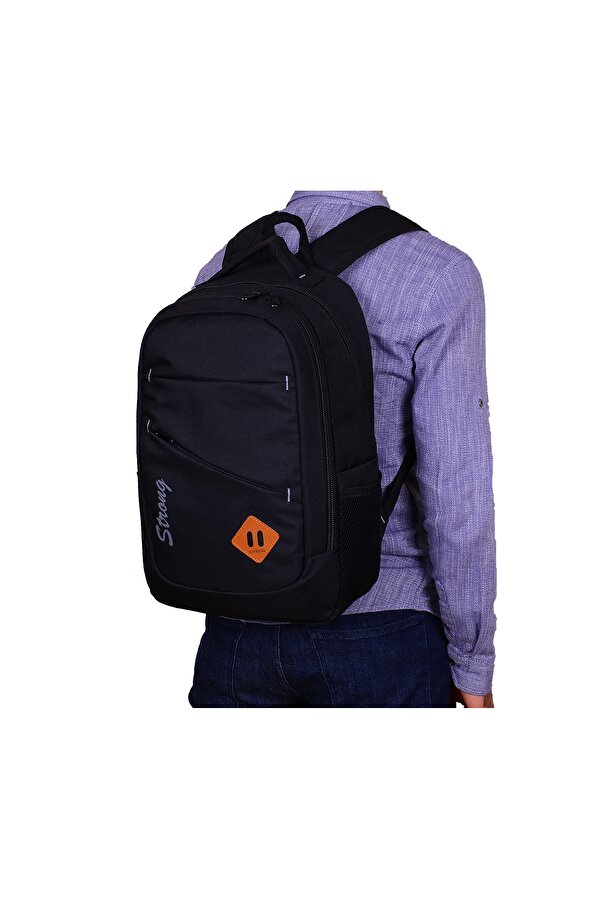 Strong Bag STRONG Okul Çantası, Günlük Sırt Çantası, Seyahat Çantası 202 SİYAH