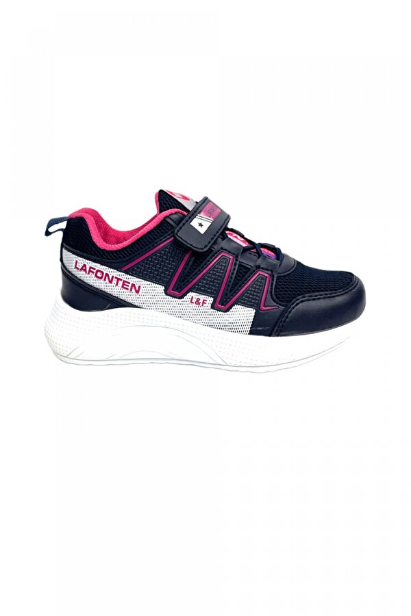 Liger Lacivert-Fuşya Bantlı Çocuk Spor Ayakkabı (26-30)