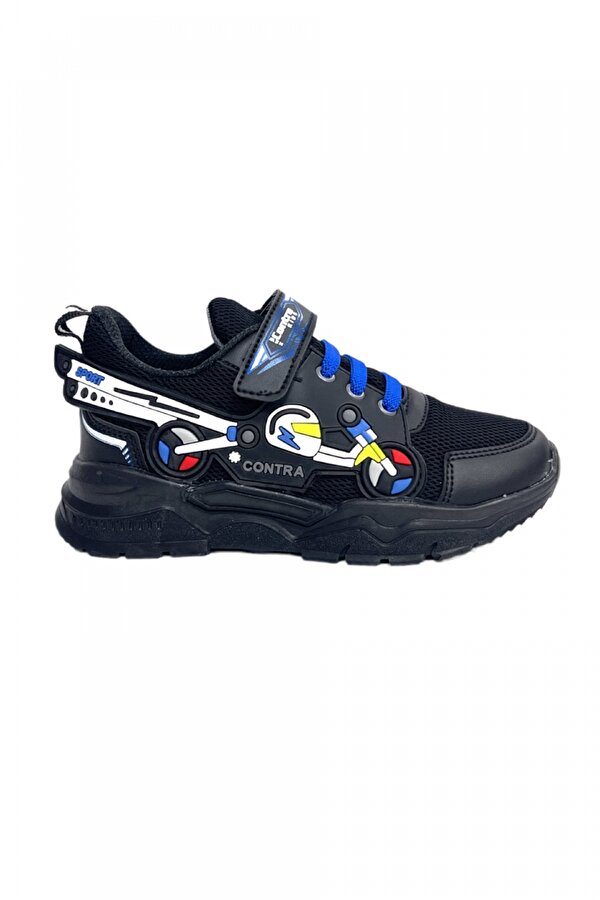 Liger Çocuk Spor Ayakkabı (26-35) SİYAH-MAVİ