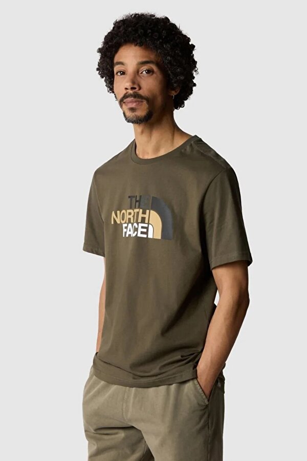 The North Face M S/S EASY TEE - EU Yeşil Erkek Kısa Kol T-Shirt