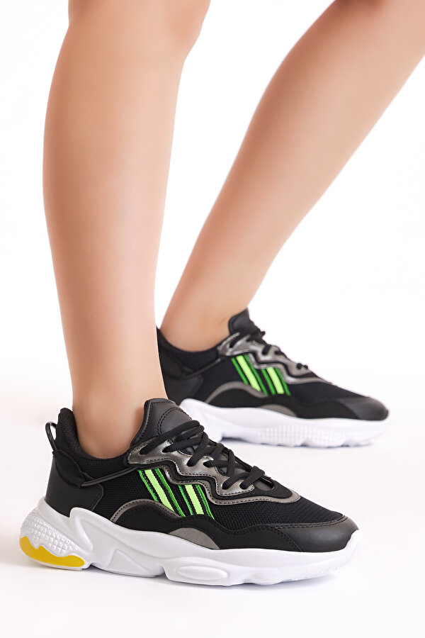 Tonny Black Unisex Siyah File Spor Ayakkabı Tb248