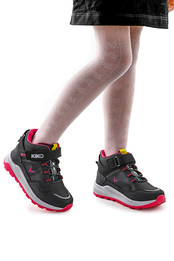 Kiko Kids Termo Taban Cırtlı Kız Çocuk Spor Bot Ayakkabı 290 Siyah - Fuji