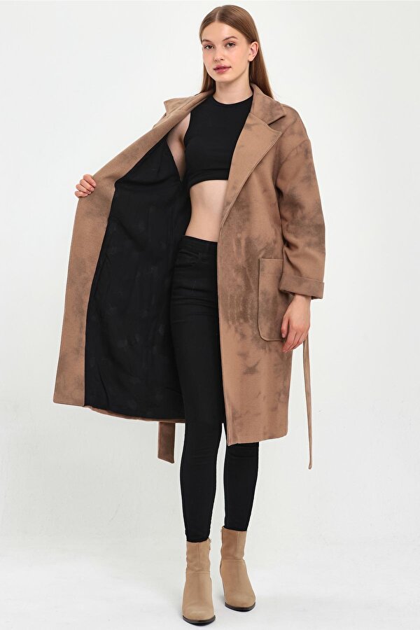 Alexander Gardi ALEXANDERGARDI BATİK DESENLİ KAŞE PALTO (B20-151704)