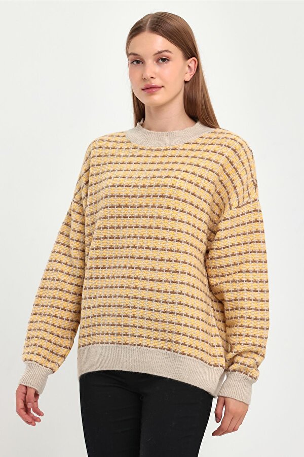 Alexander Gardi ALEXANDERGARDI DESENLİ YARIM BALIKÇI TRİKO KAZAK (B23-5804)