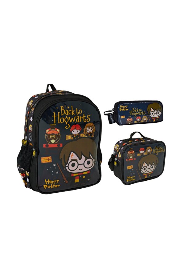 Harry Potter Okul Çantası-Beslenme Ve kalem Çantası Seti