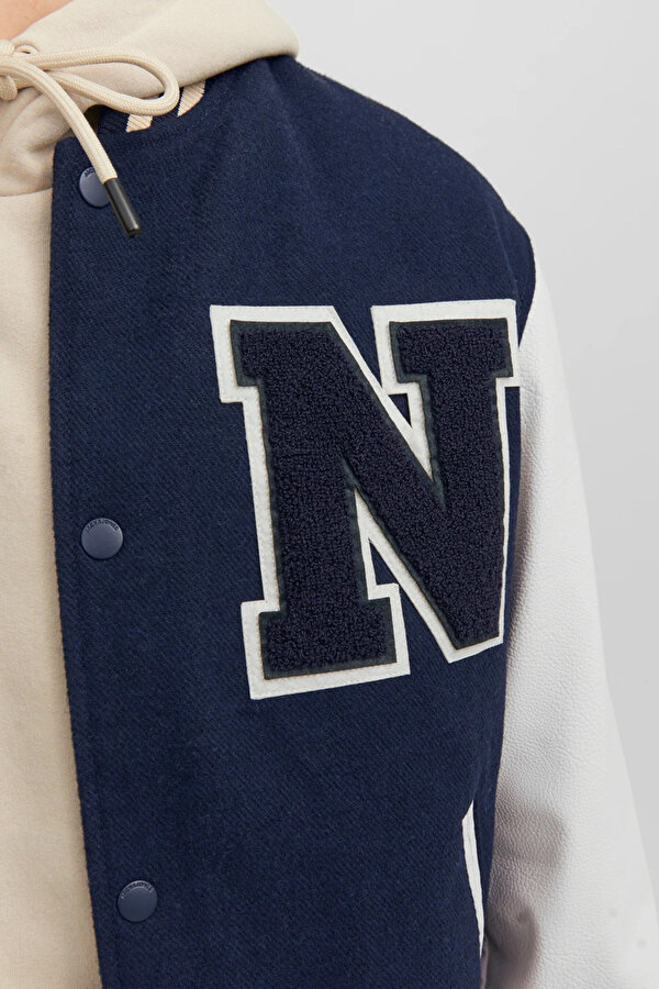Jack & Jones JORCOLLEGE WOOL BLEND BOM Lacivert Erkek Ceket