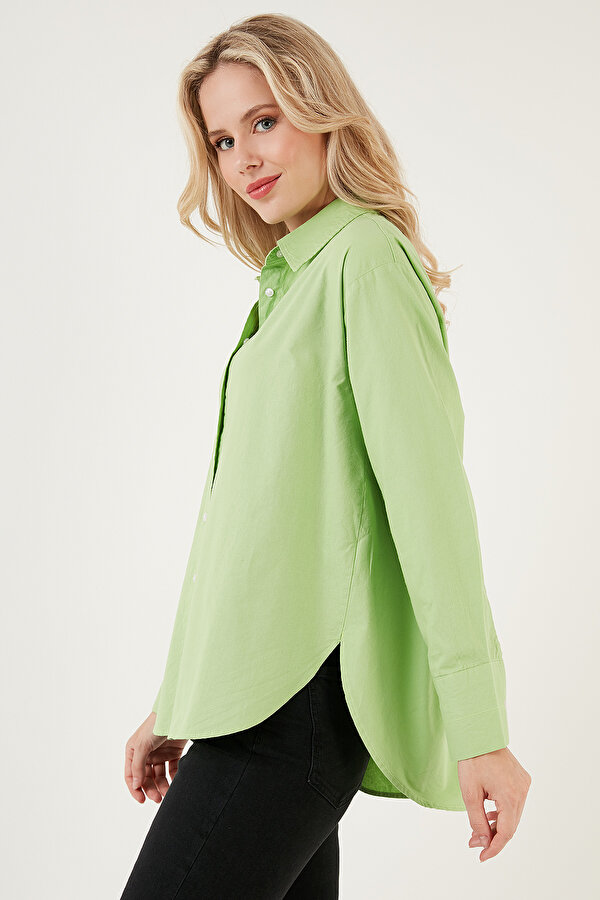 Lela Bayan Gömlek CF21S163867 FISTIK YEŞİL