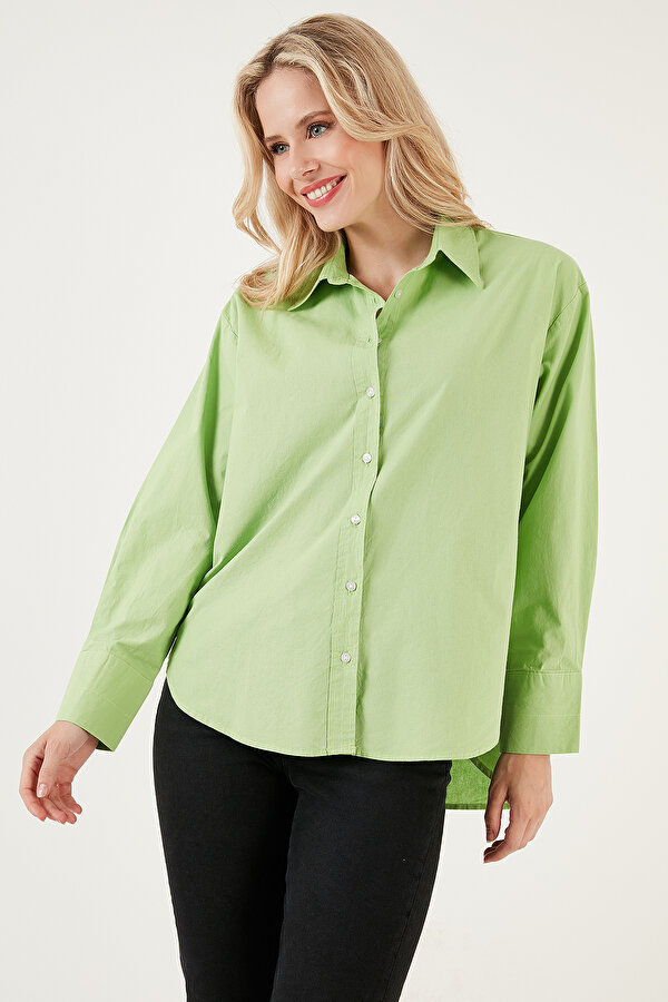 Lela Bayan Gömlek CF21S163867 FISTIK YEŞİL