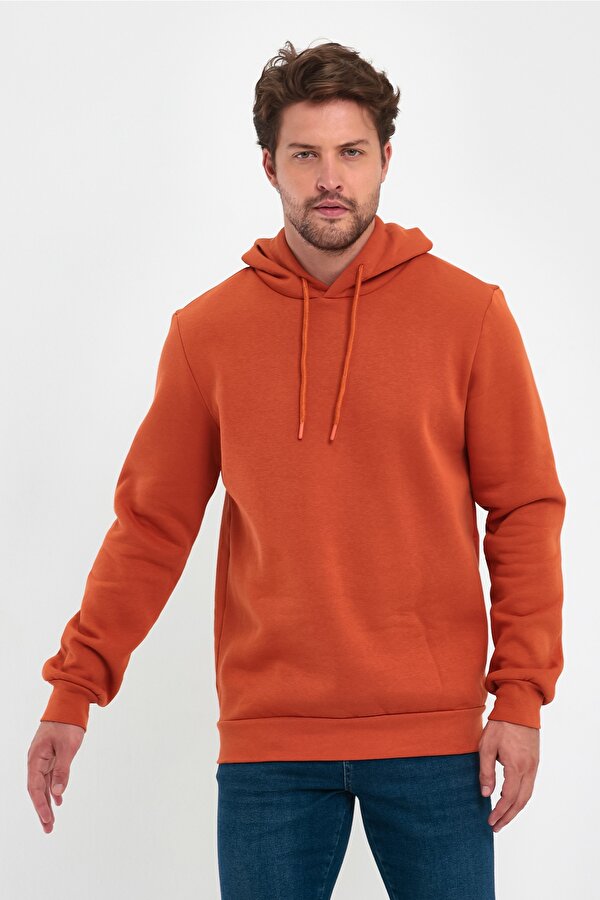 Rodi 3 İp Şardonlu Kapuşonlu Cepsiz Sweatshirt RD24KE054902