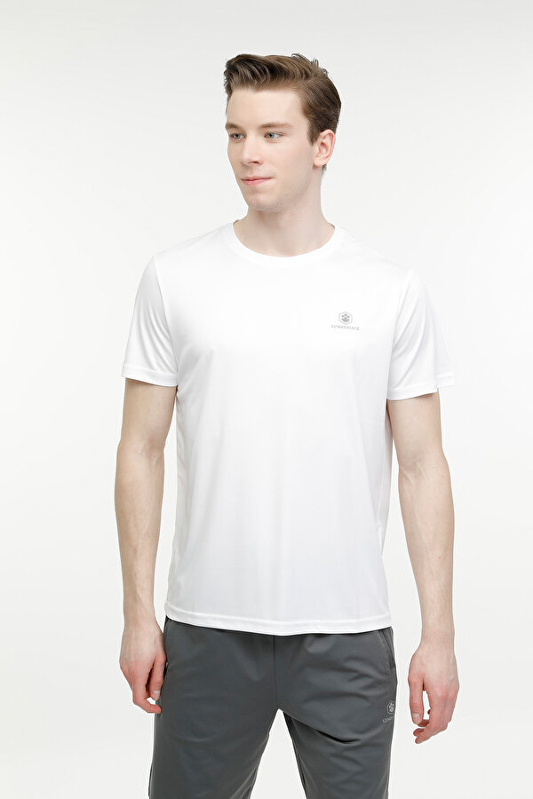 Lumberjack M-CT100 BASIC PES C NECK Beyaz Erkek Kısa Kol T-Shirt