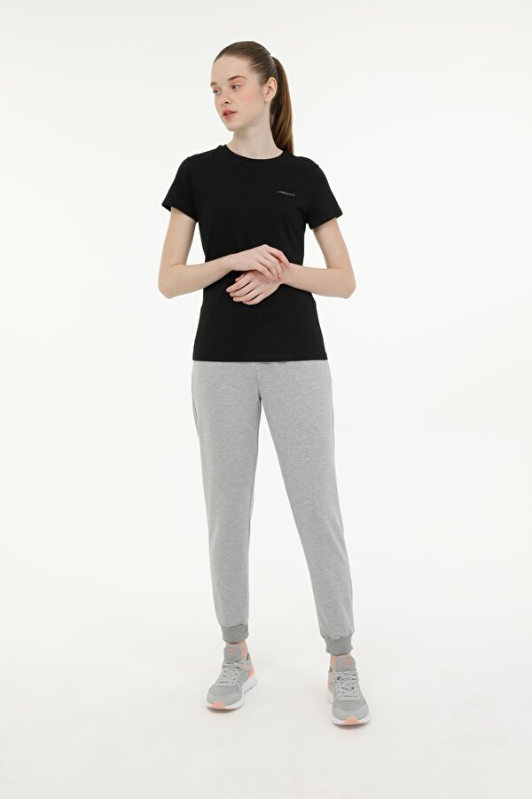Lumberjack W-CT122 BASIC C NECK T-SH Siyah Kadın Kısa Kol T-Shirt