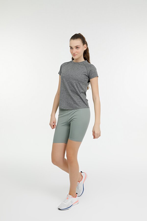 Lumberjack WL RENA 11PE64 3FX K GRI KATYONK Kadın Kısa Kol T-Shirt