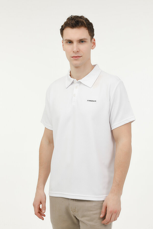 Lumberjack ML ERIC 12SN526 3FX Beyaz Erkek Kısa Kol T-Shirt
