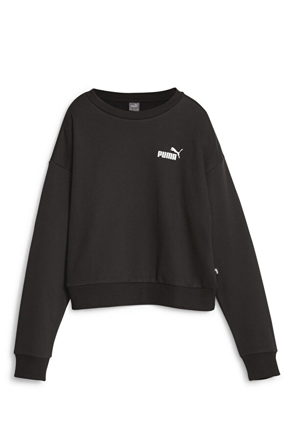 Puma ESS+ Relaxed Small Logo C Siyah Kadın Sweatshirt
