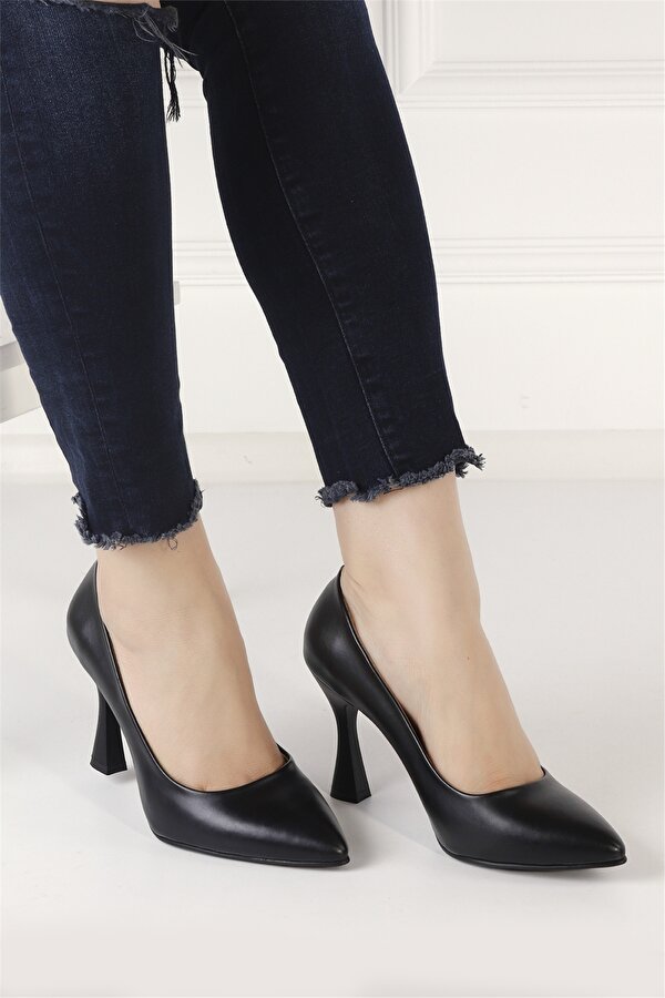 Ayakkabı Fuarı Elit Mst1337C Kadın Stiletto Siyah