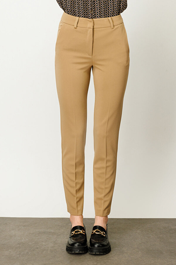 Ekol Kadın Dar Paça Dört Cepli Pantolon 2003 Camel
