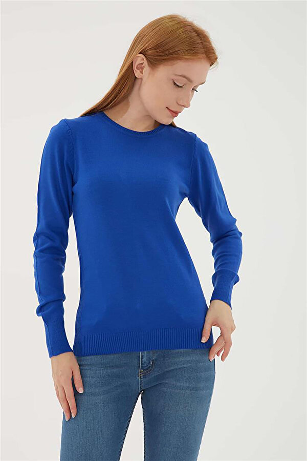 Fashion Friends Kadın Bisiklet Yaka Kazak 23K0245K1 Saks